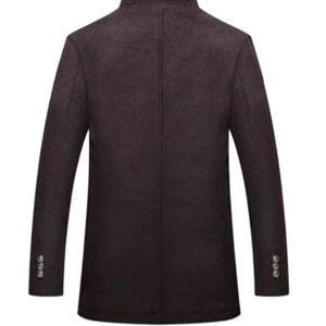 Mens wool/melton coat - black